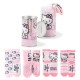 чорапи,мъжки,чорапи,дамски,чорапи,hello,kitty,hello,kitty,4,pairs,socks,pink,(multicolor)