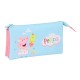 канцеларски,принадлежности,safta,peppa,pig,22x12x3,cm,triple,pencil,case,multicolor