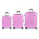 куфари,gabol,future,plus,spinner,expandable,217l,trolley,bag,3,units,pink,(pink)