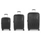 куфари,gabol,infinity,spinner,tsa,expandable,220.4l,trolley,bag,3,units,black,(black)