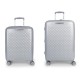 куфари,gabol,queens,spinner,tsa,expandable,114.6l,trolley,bag,2,units,grey,silver,(silver)