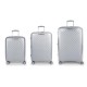 куфари,gabol,queens,spinner,tsa,expandable,224.2l,trolley,bag,3,units,silver,(silver)
