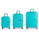 куфари,gabol,steady,spinner,expandable,195l,trolley,bag,3,units,green,blue,(turquoise)