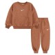 детски,екипи,nike,essential,fleece,crew,long,sleeve,set,brown,(mineral,clay)