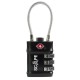 други,аксесоари,scape,travel,tsa,combination,flexible,padlock,black