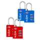 други,аксесоари,scape,travel,tsa,combination,padlock,2,units,blue,red