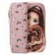 канцеларски,принадлежности,topmodel,basic,duo,kitty,and,doggy,pencil,case,lilac