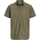 риза,с,къс,ръкав,дамски,ризи,мъжки,ризи,jack,&,jones,henry,slub,short,sleeve,shirt,green,(dusty,olive)
