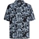 риза,с,къс,ръкав,дамски,ризи,мъжки,ризи,jack,&,jones,jeff,monochrome,short,sleeve,shirt,black,(celestial,blue)