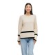 блуза,дамски,пуловери,дамски,плетени,дрехи,vila,ril,sweater,beige,(super,light,natural,melan,stripes,black)