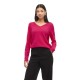 блуза,дамски,пуловери,дамски,плетени,дрехи,vila,ril,v,neck,sweater,pink,(jazzy,detail,dark,melange)