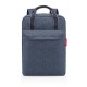 други,аксесоари,reisenthel,allday,m,backpack,grey,(herringbone,dark,blue)