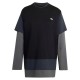 тениска,мъжки,тениски,дамски,тениски,adidas,originals,layered,long,sleeve,t,shirt,black,(black)