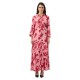 рокля,дамски,поли,и,рокли,yas,savanna,3,4,sleeve,long,dress,pink,(moonlite,mauve,aop,cammy)