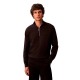 блуза,мъжки,пуловери,calvin,klein,lv040bm356,half,zip,sweater,brown,(black)
