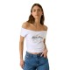 бебешка,тениска,мъжки,тениски,дамски,тениски,guess,jeans,off,shoulder,81,baby,short,sleeve,t,shirt,white,(pure,white)