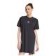 фланелка,с,къс,ръкав,дамски,поли,и,рокли,adidas,essentials,3,stripes,tee,short,sleeve,short,dress,black,(black,white)