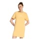 фланелка,с,къс,ръкав,дамски,поли,и,рокли,adidas,essentials,3,stripes,tee,short,sleeve,short,dress,yellow,(semi,ice,tangerine,white)