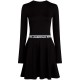 рокля,дамски,поли,и,рокли,karl,lagerfeld,jeans,a3w13009,milano,long,sleeve,short,dress,black,(black)