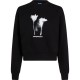 блуза,дамски,блузи,karl,lagerfeld,a3w20034,regular,flower,sweatshirt,black,(black)