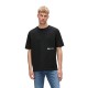 тениска,мъжки,тениски,дамски,тениски,karl,lagerfeld,a4m17030,relaxed,face,short,sleeve,t,shirt,black,(black)