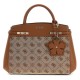 чанта,всички,чанти,guess,melinda,logo,satchel,bag,brown,(latte,logo)