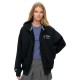 блуза,дамски,блузи,superdry,athletic,essential,oversized,full,zip,sweatshirt,blue,(eclipse,navy,off,white)