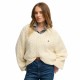 блуза,дамски,пуловери,дамски,плетени,дрехи,superdry,oversized,cable,v,neck,sweater,yellow,(natural,white)