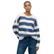 блуза,дамски,пуловери,дамски,плетени,дрехи,superdry,slouchy,brushed,stripe,sweater,white,blue,(bleached,denim,blue,stripe)