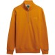 блуза,мъжки,пуловери,superdry,vintage,logo,embroidered,henley,half,zip,sweatshirt,orange,(thrift,gold,marl)