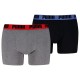 боксерки,мъжко,бельо,puma,everyday,basic,boxers,2,units,black,grey,(grey,red,royal,sapphire)