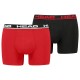 боксерки,мъжко,бельо,head,basic,boxers,2,units,red,black,(flame,red,black)