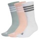 чорапи,мъжки,чорапи,дамски,чорапи,adidas,3,stripes,cushioned,sportswear,crew,socks,3,units,multicolor,(blush,pink,white,wonder,sage)