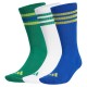чорапи,мъжки,чорапи,дамски,чорапи,adidas,3,stripes,cushioned,sportswear,crew,socks,3,units,multicolor,(bold,green,bold,blue,bright,yellow)