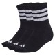 чорапи,мъжки,чорапи,дамски,чорапи,adidas,3,stripes,cushioned,sportswear,mid,cut,socks,3,units,black,(black,white,white)