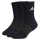 чорапи,мъжки,чорапи,дамски,чорапи,adidas,cushioned,sportswear,crew,socks,3,units,black,(black,black,white)