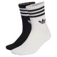 чорапи,мъжки,чорапи,дамски,чорапи,adidas,originals,3,stripes,crew,socks,10,units,white,black,(white,black)