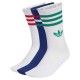 чорапи,мъжки,чорапи,дамски,чорапи,adidas,originals,3,stripes,crew,socks,3,units,white,blue,(crew,blue,white,white)