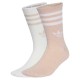 чорапи,мъжки,чорапи,дамски,чорапи,adidas,originals,3,stripes,glitter,crew,socks,2,units,white,pink,(blush,pink,white)