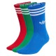 чорапи,мъжки,чорапи,дамски,чорапи,adidas,originals,3,stripes,high,crew,socks,3,units,multicolor,(blue,better,scarlet,green)