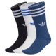 чорапи,мъжки,чорапи,дамски,чорапи,adidas,originals,3,stripes,high,crew,socks,3,units,multicolor,(white,night,marine,black)