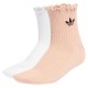 чорапи,мъжки,чорапи,дамски,чорапи,adidas,originals,ruffle,quarter,socks,white,pink,(blush,pink,white)