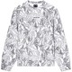 блуза,мъжки,пуловери,armani,exchange,xm002381,af24635,sweatshirt,white,(cream,leaf,allover,print,b)