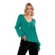 дамски,блузи,suri,frey,v,neck,sfy,freyday,long,sleeve,blouse,green,(deep,sea)