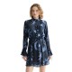 рокля,дамски,поли,и,рокли,scotch,&,soda,ufu01176t,long,sleeve,short,dress,blue,(cosmic,sky,spaced,carbon)