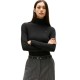 тениска,мъжки,тениски,дамски,тениски,tommy,hilfiger,5x2,slim,long,sleeve,high,neck,t,shirt,black,(black)