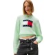 блуза,дамски,пуловери,дамски,плетени,дрехи,tommy,jeans,melange,flag,sweater,green,(cloudy,jade,htr)