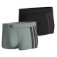 боксерки,мъжко,бельо,adidas,active,flex,cotton,3,stripe,boxers,2,units,green,black,(black,sage)