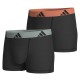 боксерки,мъжко,бельо,adidas,active,flex,cotton,boxers,2,units,black,(orange,sage)