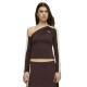тениска,мъжки,тениски,дамски,тениски,puma,t7,asymmetric,long,sleeve,t,shirt,brown,(chocolate,brown)